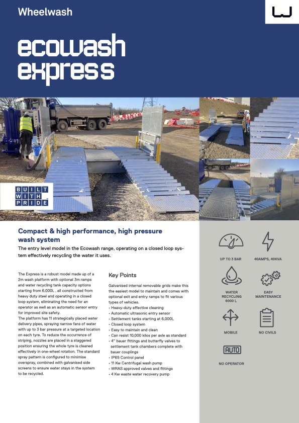 Ecowash Express Brochure Image